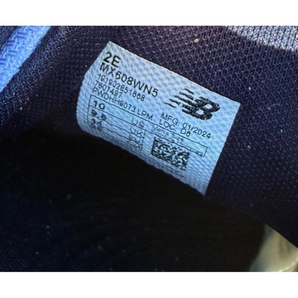 New Balance 608 Shoes Mens Size‎ 10 Wide White Navy Comfort Insert Memory Foam main image 4